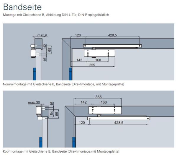 ECO Gleitschienenschließer TS 41 – EN 1-4